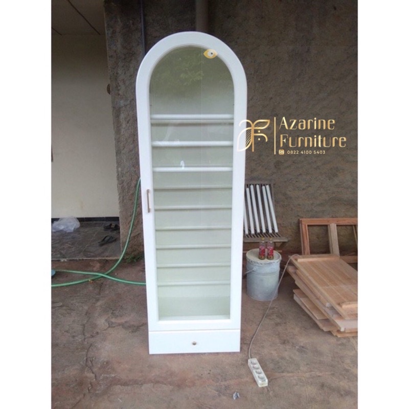 Lemari Hijab Duco Putih / Lemari Hijab Gantung