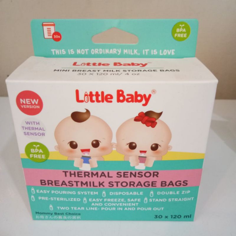 Little Baby Thermal Sensor BreastMilk Storage Bag 120 ml / Kantong Asi