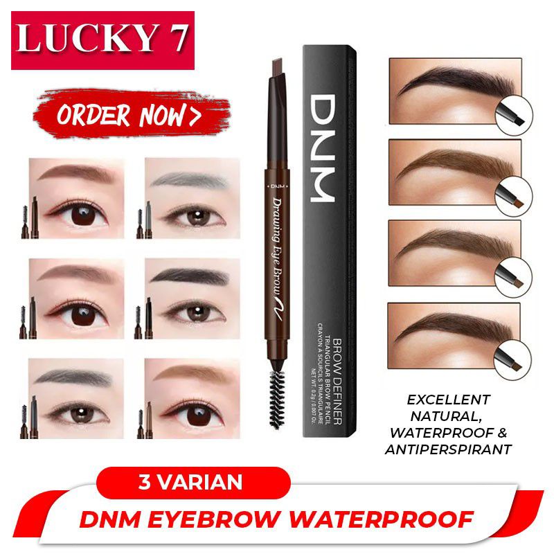 BISA COD- DNM Eyebrow Definer Pensil Alis Waterproof dan Tahan Lama - Pensil Alis