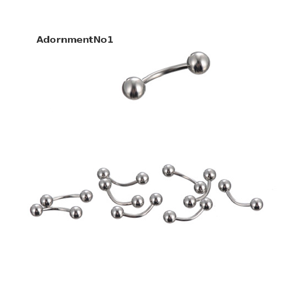 (AdornmentNo1) 85pcs Anting Tindik Lidah / Alis / Bibir / Perut / Pusar Bahan Stainless Steel