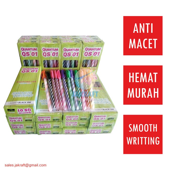 

Produk Pulpen Bolpen Pen Murah Pelna 01 Isi 144 Pcs (12 Pack) Mirip Quantum Promo