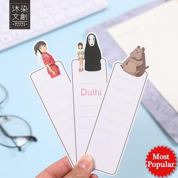 

BEST SELLER FANS OF GHIBLI PAPER BOOKMARK SET [ pembatas buku penanda kertas TERJAMIN