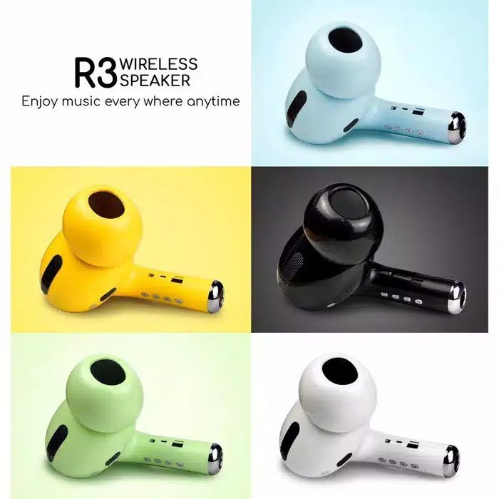 SPEAKER BLUETOOTH R2 R3 WIRELESS PORTABLE SPEAKER BENTUK HEADSET PORTABLE SPEAKER MUSIC BOX BLUETOOTH MODEL EARPHONE