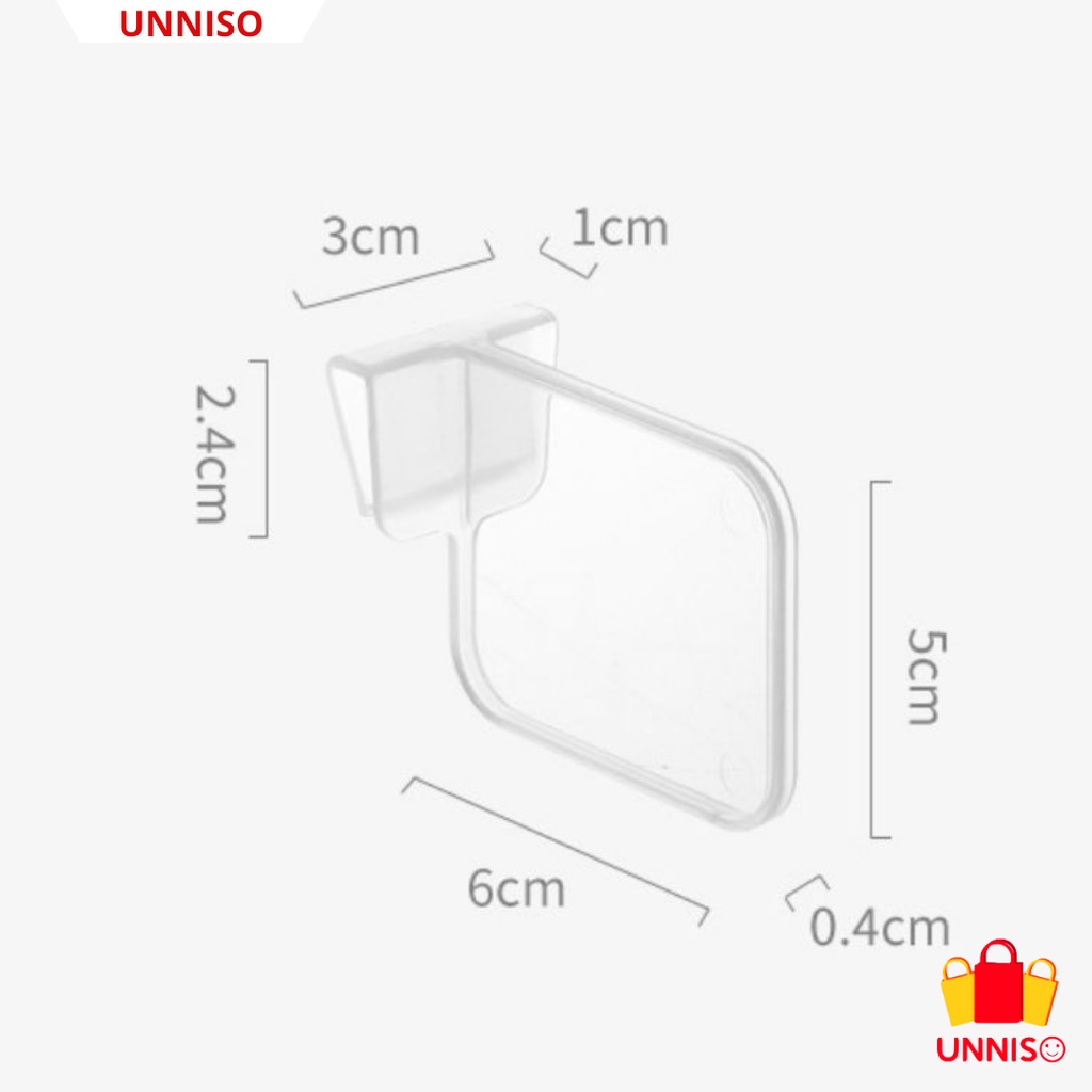 UNNISO - Rak Grid Partisi Pemisah Laci Kulkas 1 Set Isi 4 PK1