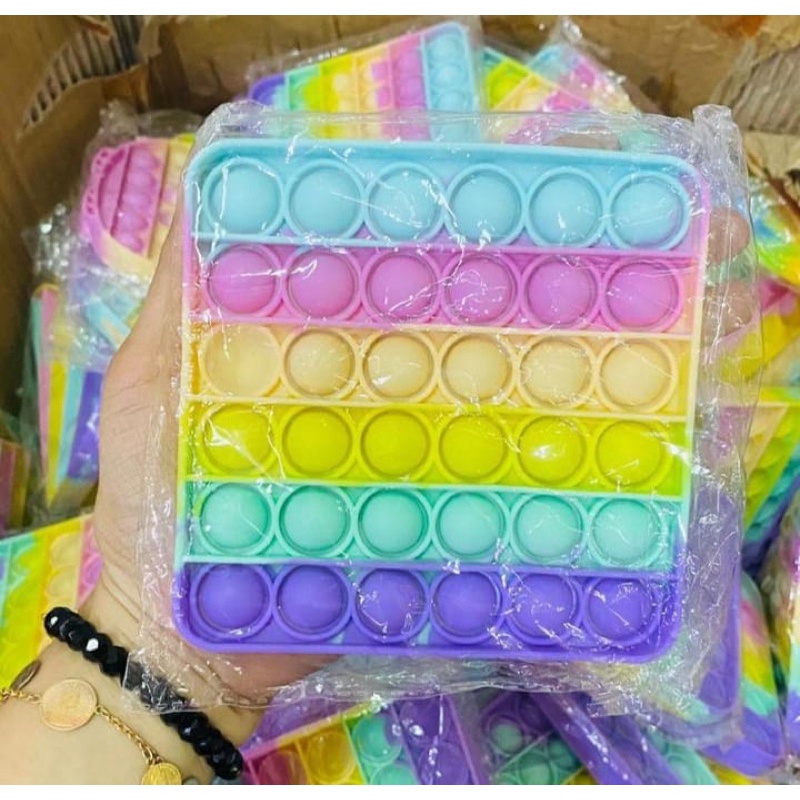 (TERBARU) POP IT PASTEL SERI GLITER POP IT GLITER BARU-Kotak