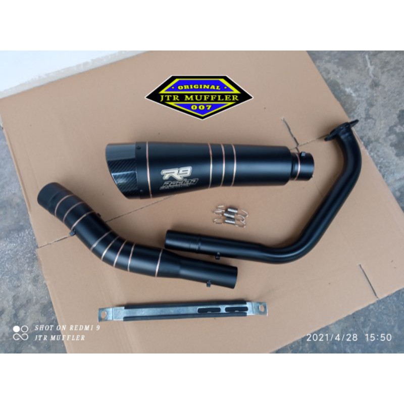 Knalpot R9 H2 BLACK VIXION R 155 R15 V3 V4 Xsr 155 MT15