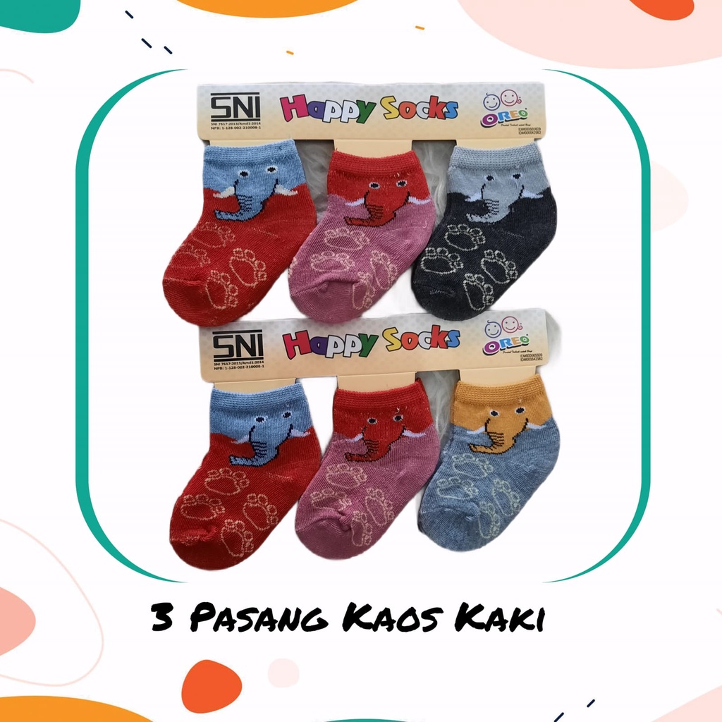 Kaos Kaki Bayi isi 3, Kaos Kaki Sepatu Baby, Kaos Kaki Anak / Bayi HEMAT!!!