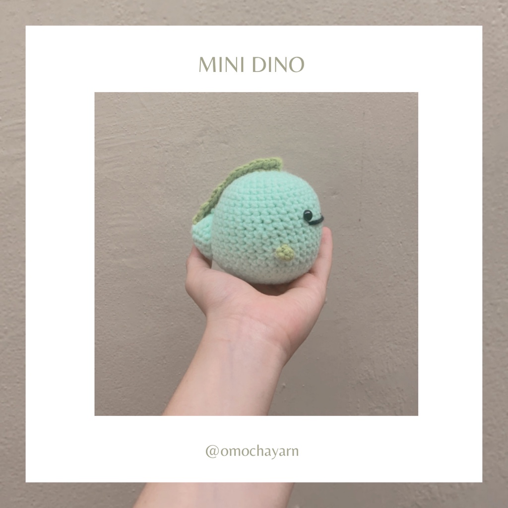 MINI DINO - AMIGURUMI - BONEKA RAJUT
