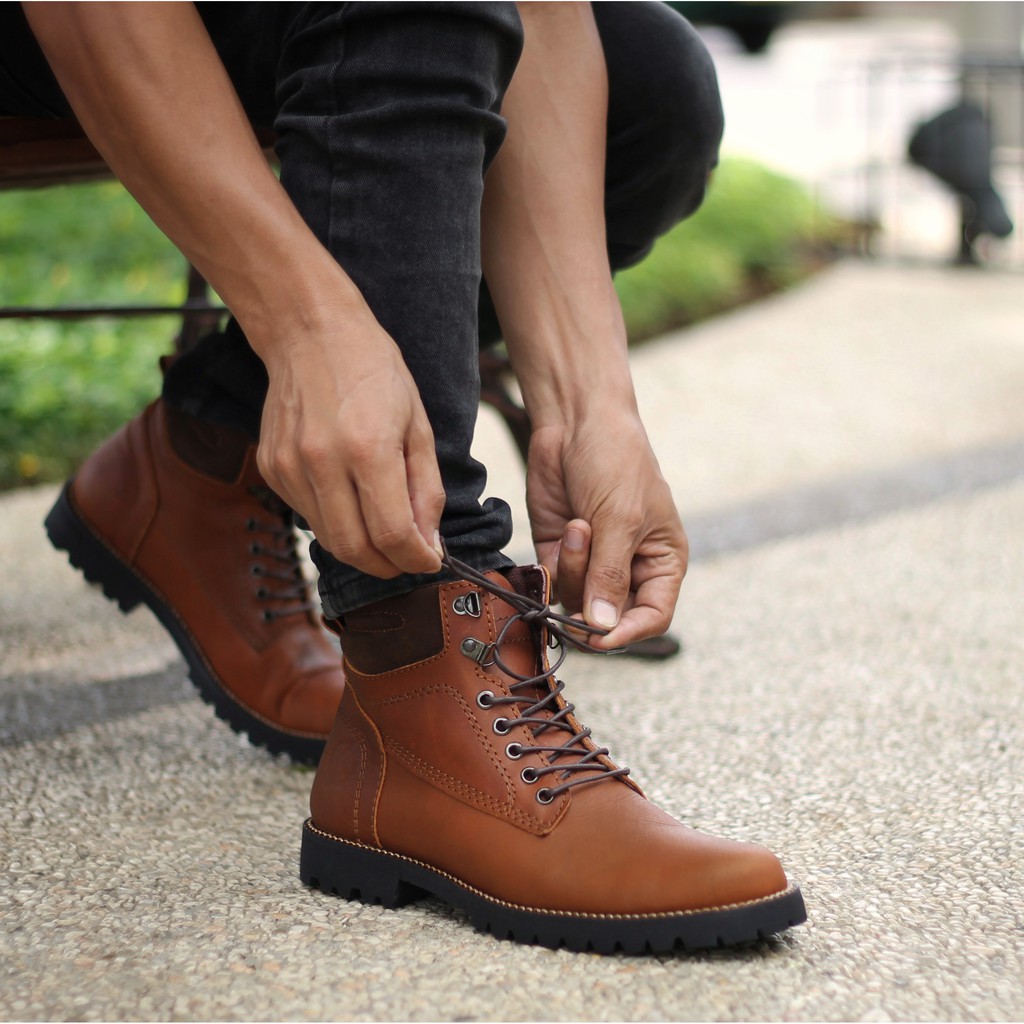 PENTATONIC LIGHT |FORIND x Reyl| Sepatu Kulit Asli Safety Boot Vintage Klasik Besi Original Footwear