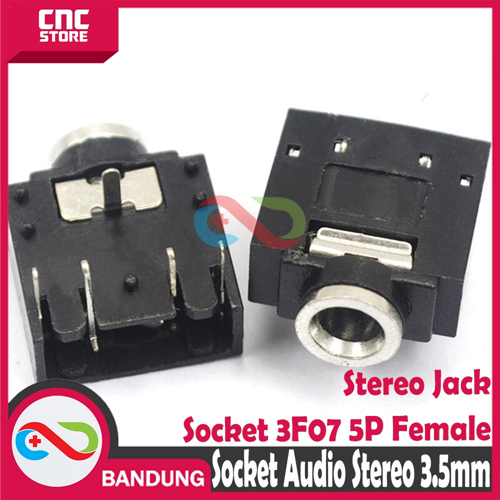 3F07 DUAL CHANNEL 3.5MM JACK AUDIO HEADPHONE JACK 5P 5PIN