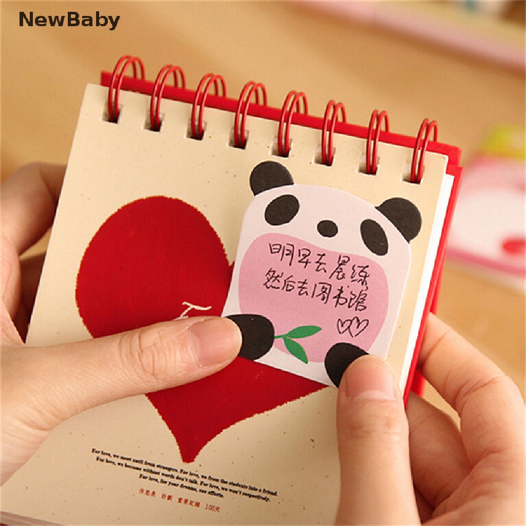 NewBaby 8Pcs Animal Cat Panda Cute Kawaii Sticky Notes Memo Pad School Supplies Hot Sale ID