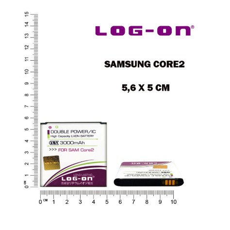 Baterai Double Power Log-on Hp Samsung Galaxy Core 2 G355 G355H Batre Batrai Battery Original Logon