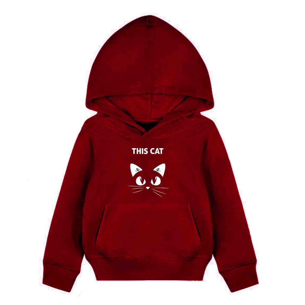 Hoodie Anak This Cat Sweater Pakaian Fleece Anak