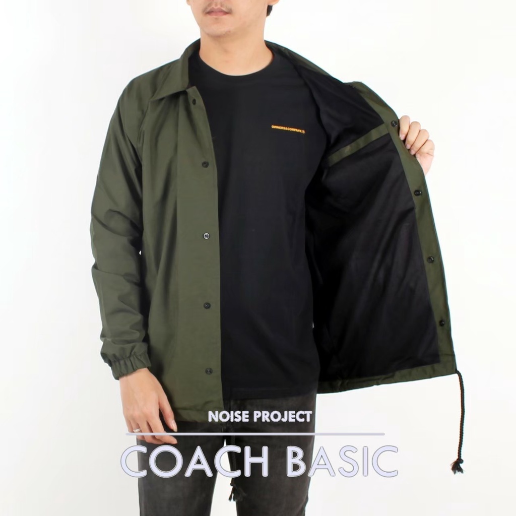 COACH JACKET BASIC POLOS / COACH JACKET ANTI AIR WATERPROOF DISTRO ORIGINAL WOLV