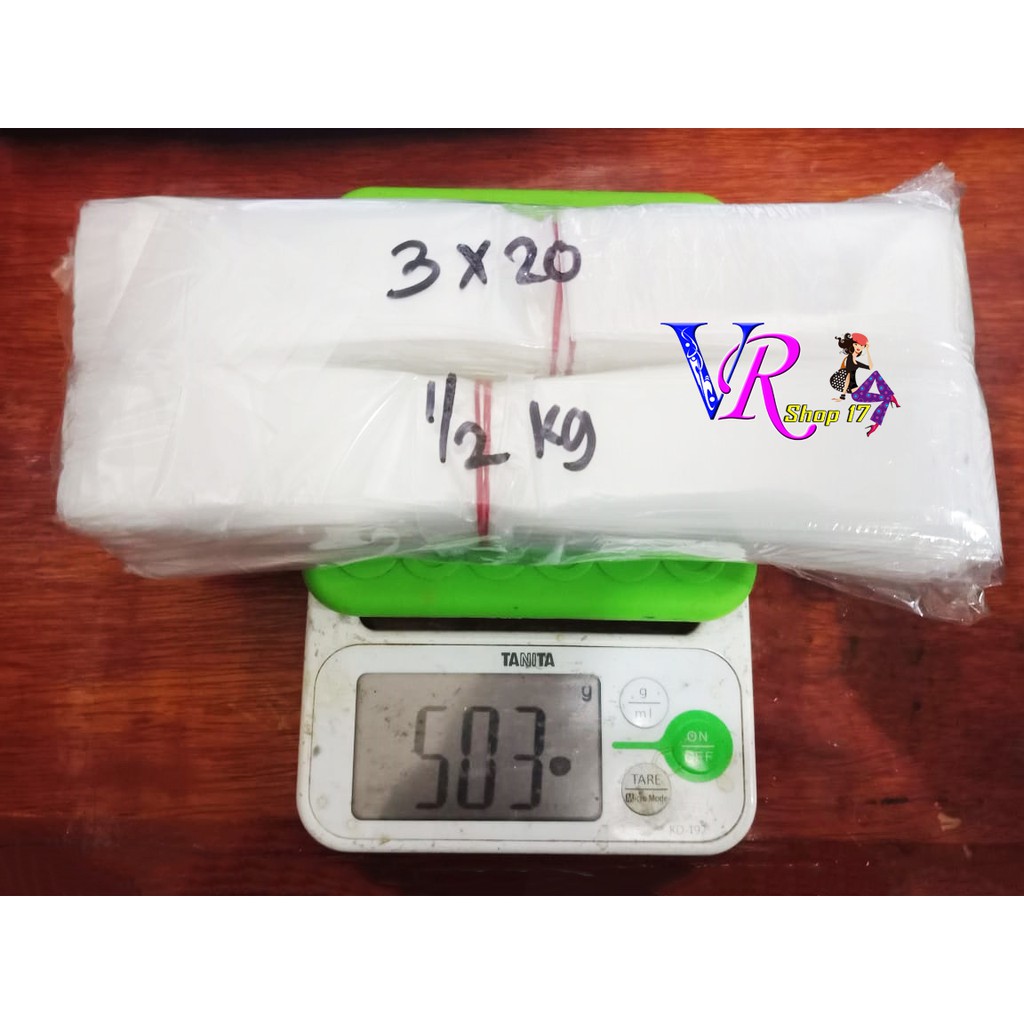 Plastik Es Lilin 3,5x20 PE Es Mambo 3x20 cm Plastik Saus Sambal 1/2 kg