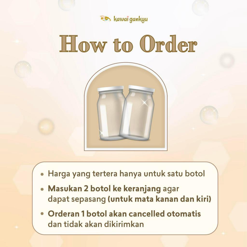 KawaiGankyu Softlens - Luina Iset Brown (1botol)