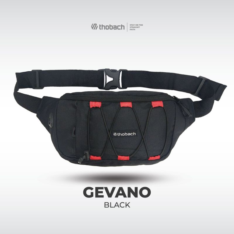 TAS SELEMPANG TAS PINGGANG WAISTBAG PRIA TERBAIK TERMURAH GEVANO THOBACH ORIGINAL