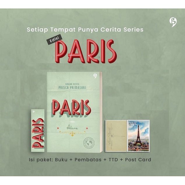 Ready Stok  Novel Setiap Tempat Punya Cerita Series : Paris Aline Edisi Terbaru - Prisca Primasari