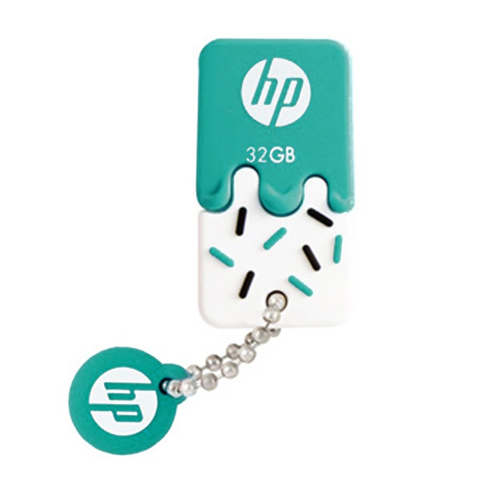 Trend-HP V178 Flash Disk Rubber Ice Cream 32 GB-Biru