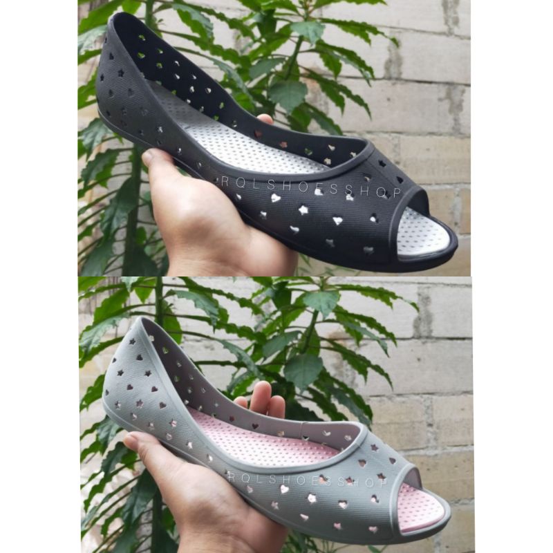 BATA Sepatu Wanita HEART PEEP TOE (BLACK, GREY, BEIGE)