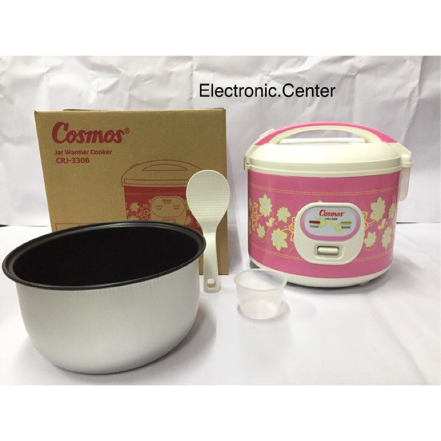 [ Cosmos ] Rice Cooker / Magic Com Cosmos 2 in 1 CRJ 3306 - Kapasitas 1,8 Liter