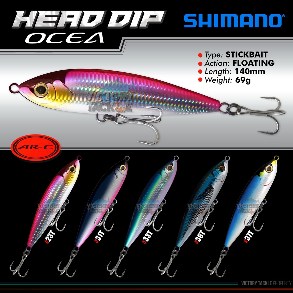 Umpan Pancing SHIMANO OCEA HEAD DIP AR-C 140 MM 69 GRAM OT-140P STICKBAIT | SWIMBAIT