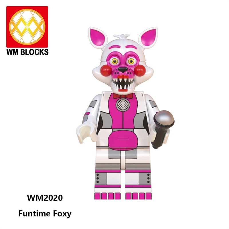 Mainan Puzzle Balok Bangunan Mini Figure Model Anime Five Nights At Freedy 's Bahan ABS Untuk Hadiah