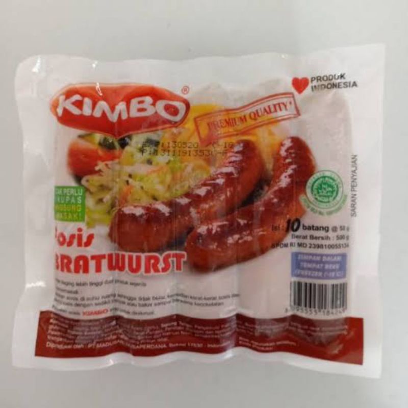 

Kimbo sosis sapi bakar mini bratwurst