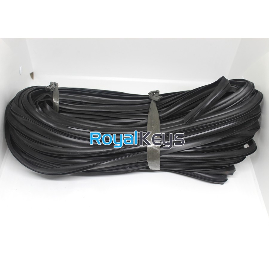 Karet Lis Kusen Jendela Kaca Mati 078B Besar Black Hitam 40 Meter-1