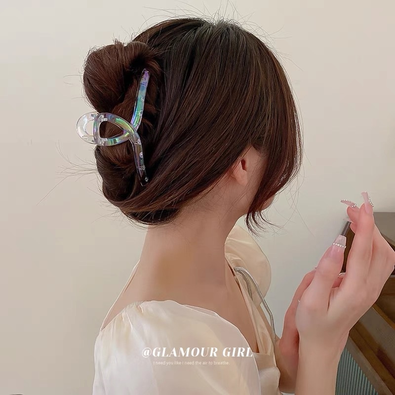 YEEZII Jepit Rambut Bentuk Persegi Panjang Warna-Warni Untuk Wanita