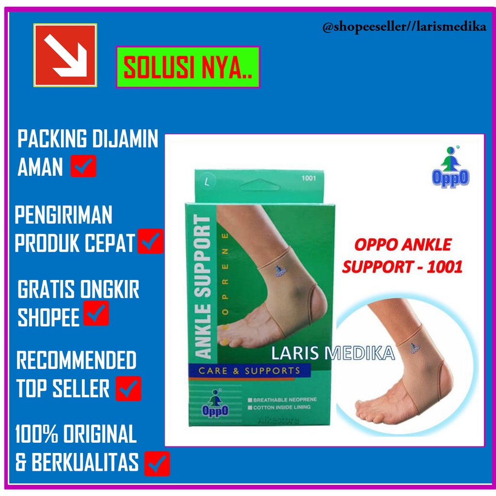 OPPO ANKLE SUPPORT 1001 ORIGINAL DEKER TUMIT / OPPO ANKLE 1001 DEKER TUMIT / DEKER PERGELANGAN KAKI DEKER TUMIT PELINDUNG CEDERA KESELEO TUMIT /Ankle Support|Deker |Tumit|Pergelangan Kaki |Deker Oppo Ankle Support Merk Oppo/Deker tumit/Deker Pergelangan k