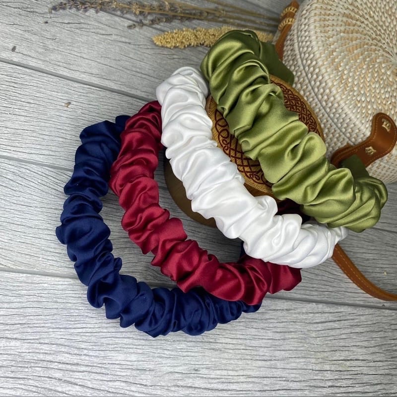 DM SHOP / BANDO SCRUNCHIE NAGITA HEAD BAND KOREA / BANDANA SCRUNCHIE SATIN
