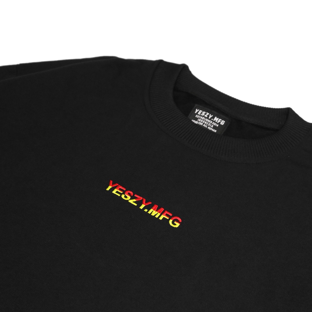 YESZY.MFG Crewneck Black Limits Embroidery