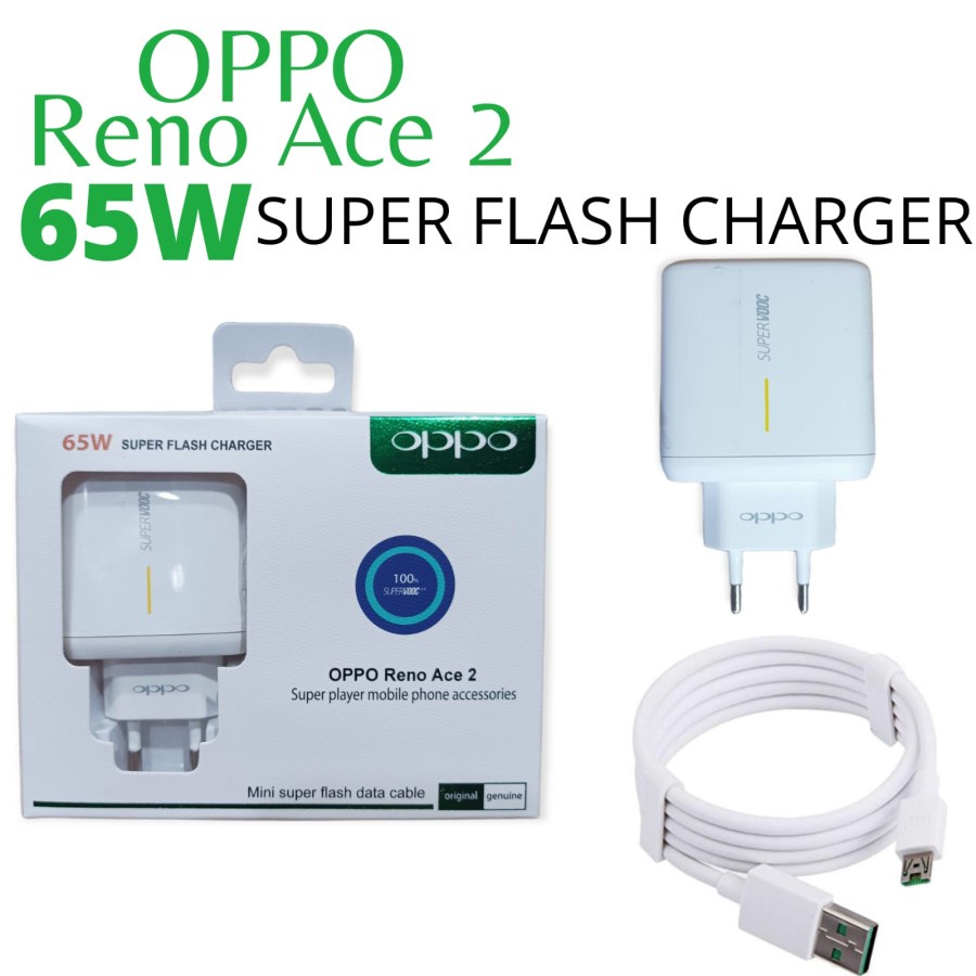 Charger Original OPPO RENO ACE 2 65w MICRO USB  Support VOOC