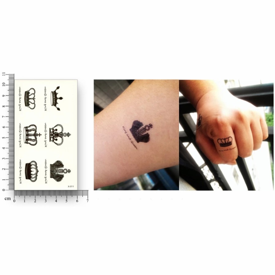 Tattoo temporary Tato palsu mahkota