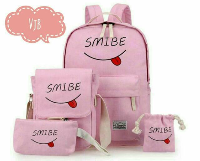 BACKPACK SMIBE-Ransel Anak sekolah Tas Gendong Tas Ransel Cowok dan Cewek