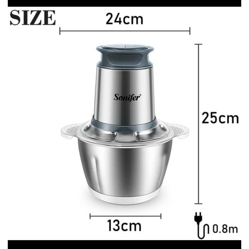 Blender/ Penggiling Sonifer Stainless 1,8L SF8058