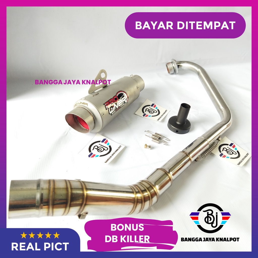 Knalpot Proliner TR1 Full System Sonic 150R Supra GTR Vixion New Satria Fu CB150R Megapro Verza Byso