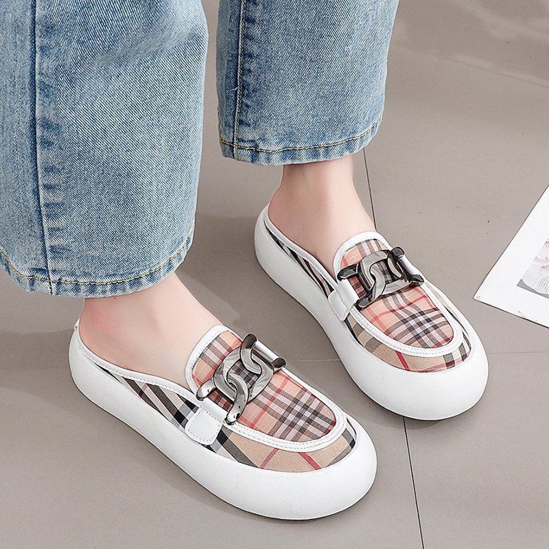 SEPATU WANITA AGI0163 CHAIN BB MULES SANDAL IMPORT BATAM