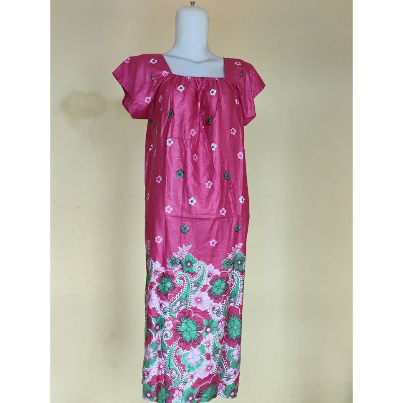 Daster Kerut dada motif bunga