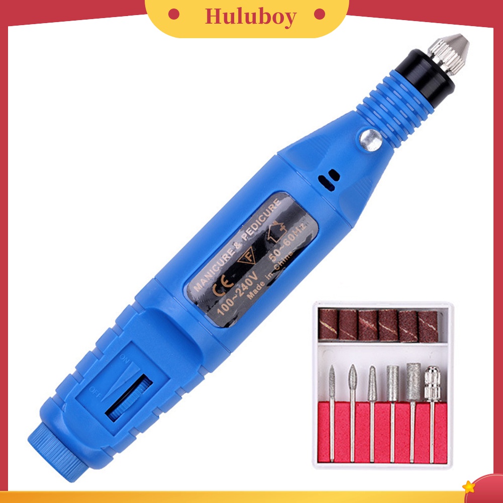 Huluboy Huluboy♡ Pen Bor Elektrik Mini Untuk Mengikir Kuku / Kulit Mati