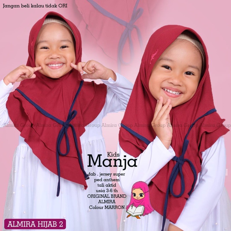 BISA COD|hijab anak manja by Almira hijab|kerudung anak