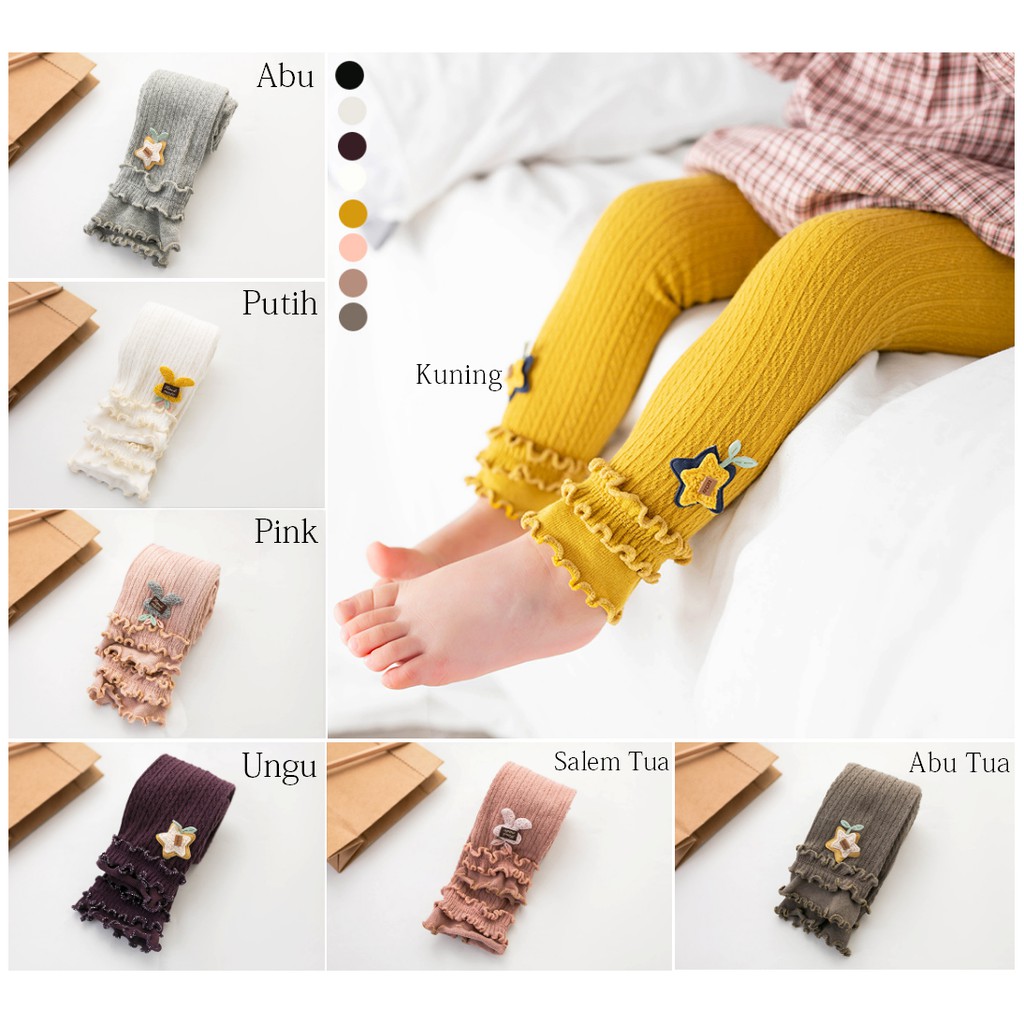 Legging Bayi Perempuan / Legging Anak / Kaos Kaki Panjang Bayi