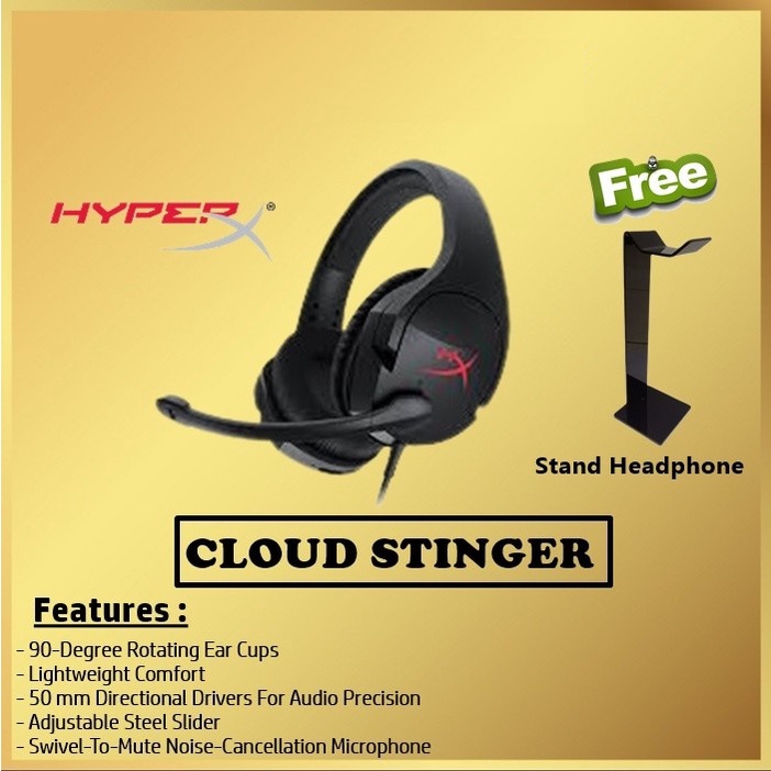 HyperX Cloud Stinger Gaming Headset Headphone Hyper X Cloud