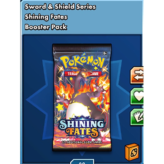 PTCGO Pokemon Shining Fates Booster Pack