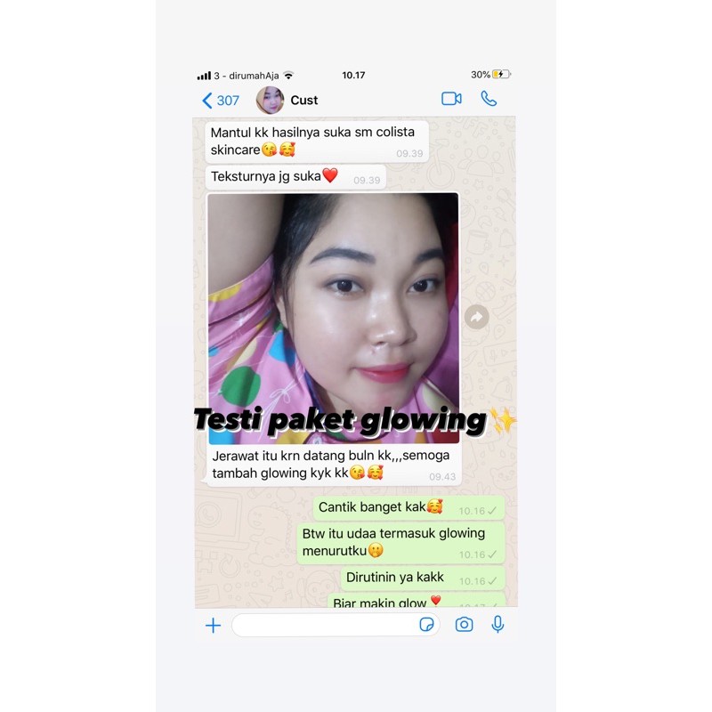 Paket Glowing Colista Skin Care BPOM-2