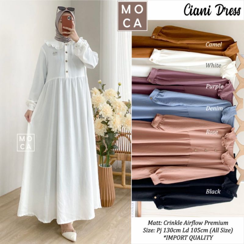 Gamis Lillo Busui Friendly  Original Crinkle Premium Quality