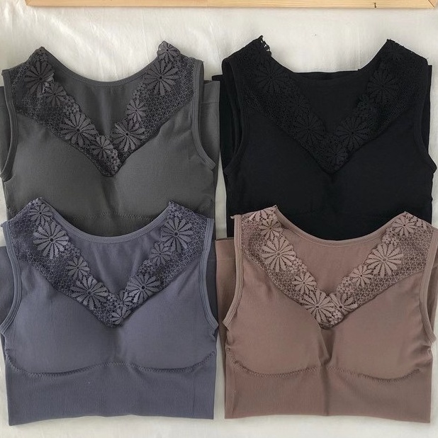 Tanktop Bra Wanita Kaos Dalam Wanita Dengan Cup Bra Atasan Wanita-5