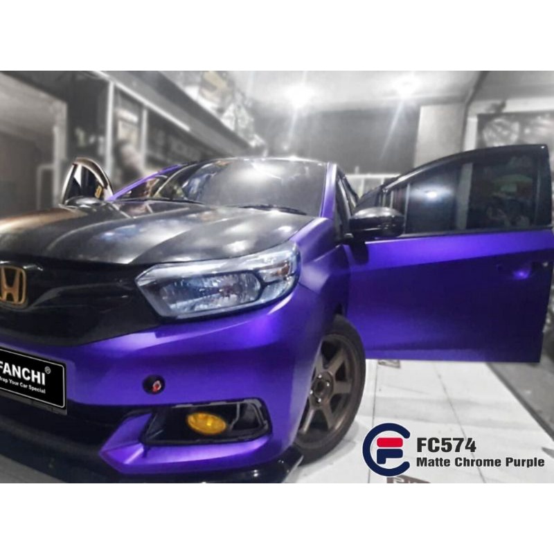 Sticker Fanchi FC574 Matt Chrome Purple ungu Metallic Metalik Doff Premium Wrap