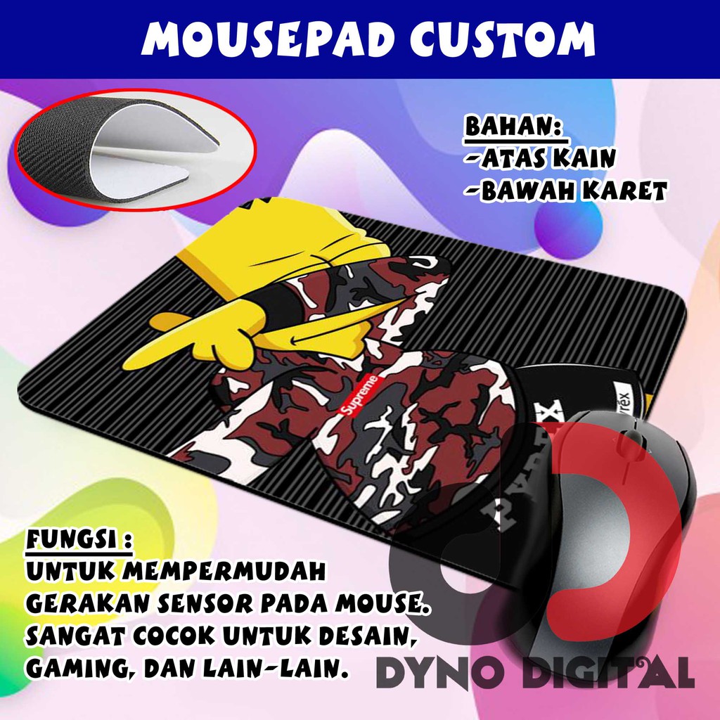 Mousepad Custom Tatakan Mouse The Simpson Supreme